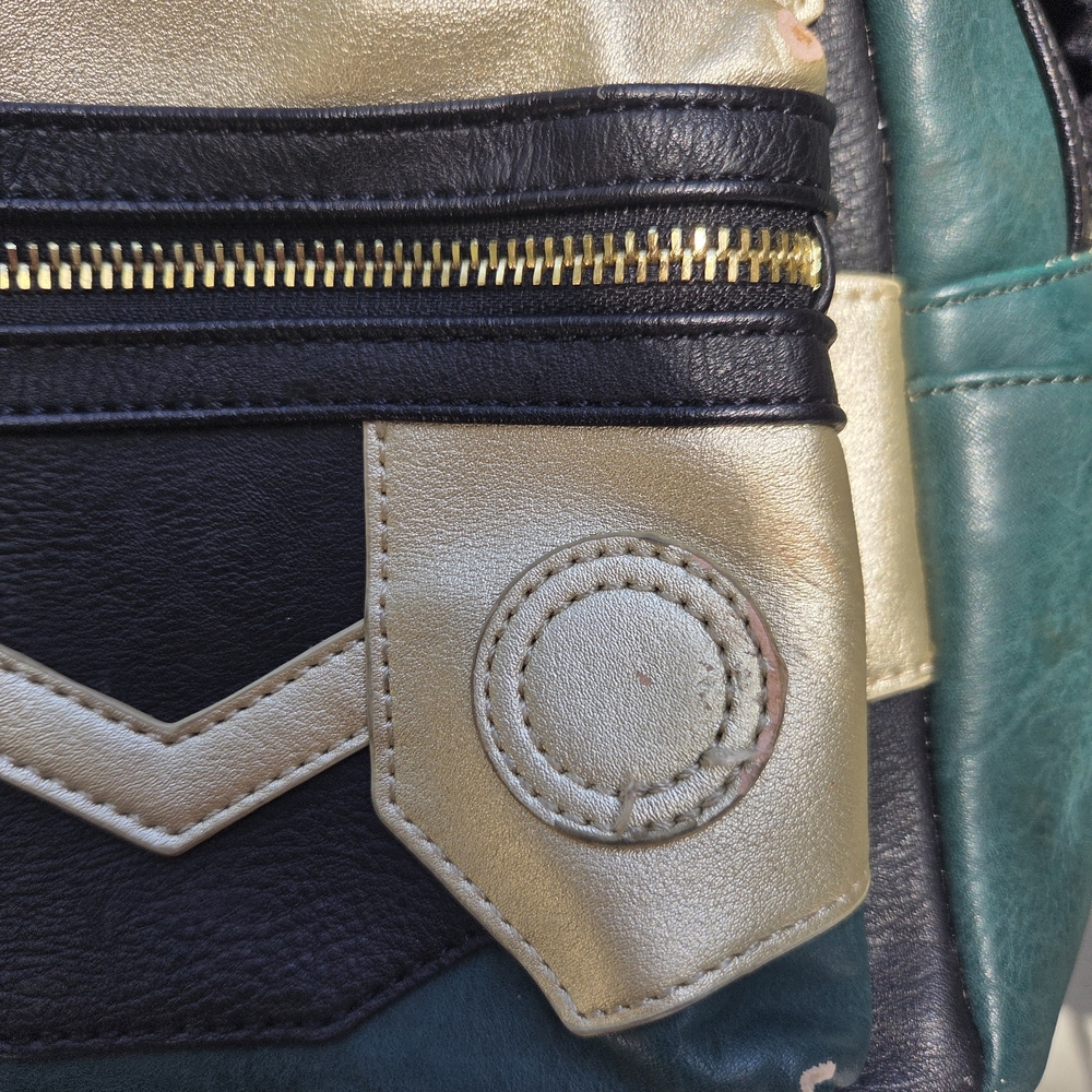 Disney Marvel x Loungefly Loki Helmet Mini Backpack - Teal & Cream - Picture 10 of 10